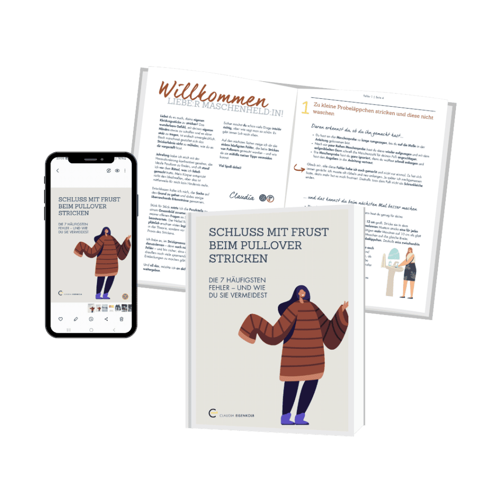 Handbuch Schluss mit Frust beim Pullover stricken 7 Fehler