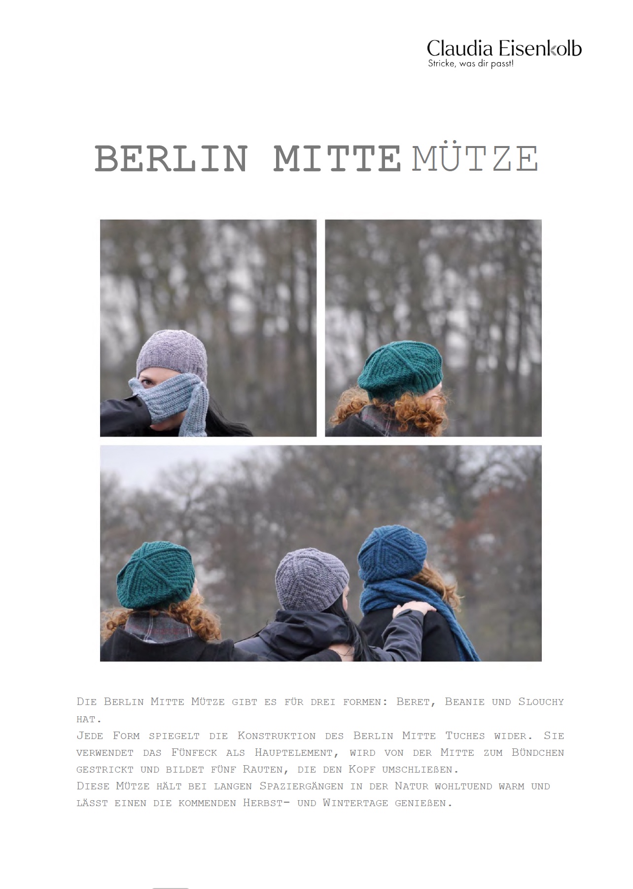 Titel: Anleitung Berlin Mitte Mütze